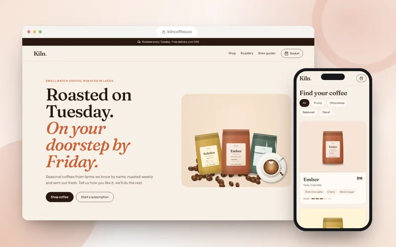 Kiln Coffee Roasters: Online shop